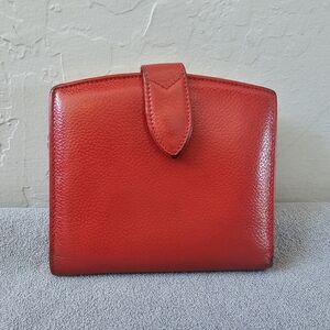 Vintage Coach Red Leather Wallet